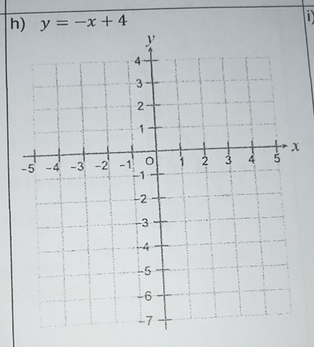 y=-x+4
D