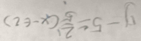 y-5≤  21/5 (x-∈ _2)