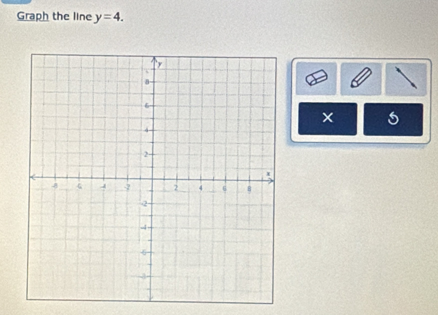 Graph the line y=4.
s