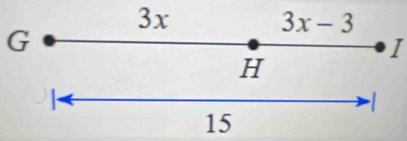 3x
3x-3
G
I
H

15