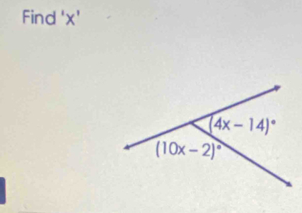 Find 'x'