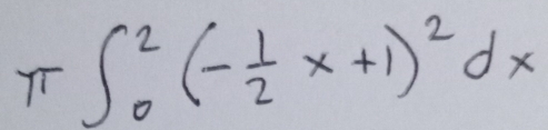 π ∈t _0^(2(-frac 1)2x+1)^2dx