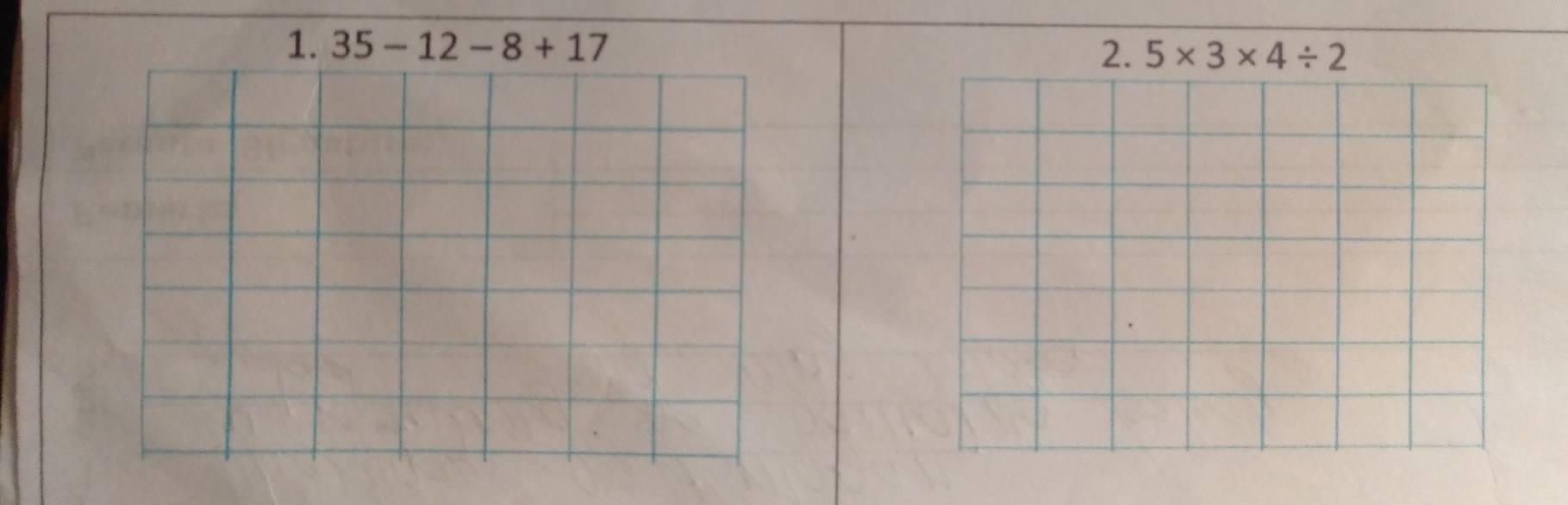 35-12-8+17 2. 5* 3* 4/ 2