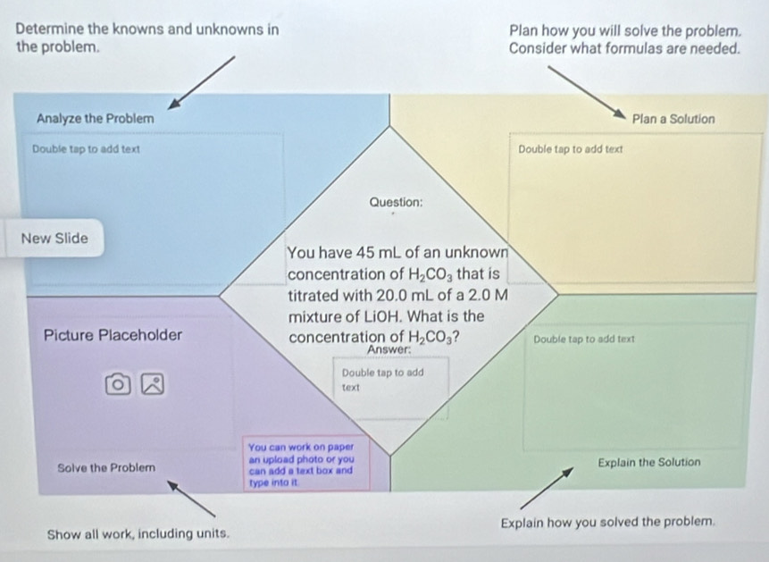 Solved: Determine the knowns and unknowns in Plan how you will solve ...