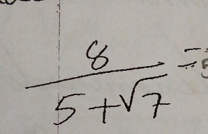  8/5+sqrt(7) =