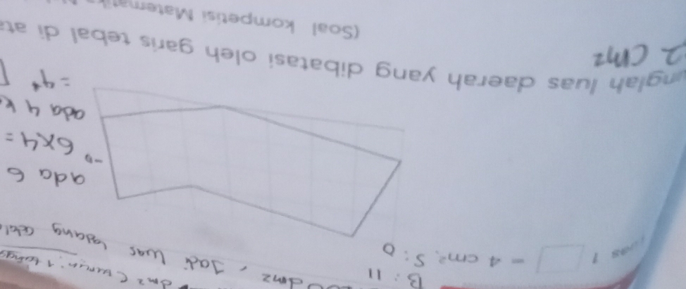 Tơng
1□ =4cm^2. 
unglah luas daerah yang dibatasí oleh garis tebal di ata 
(Soal kompetisi Matemati)