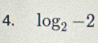 log _2-2