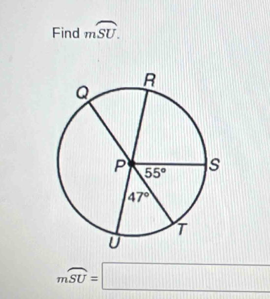 Find moverline SU.
moverline SU=□