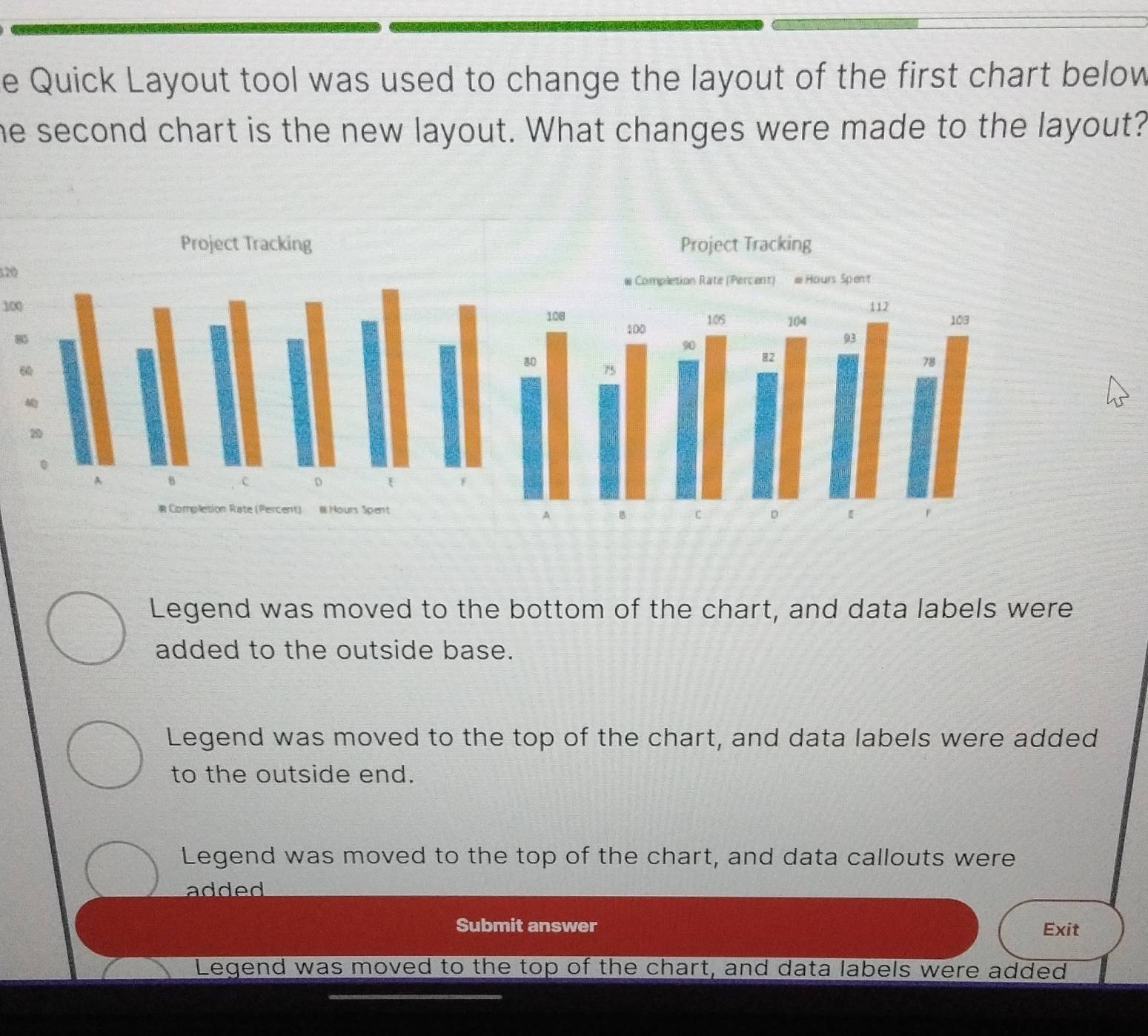Resuelto:Quick Layout tool was used to change the layout of the first ...