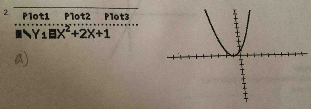 Plot1 P1ot2 P1ot3
Y_1□ X^2+2X+1