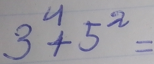 3^4+5^2=