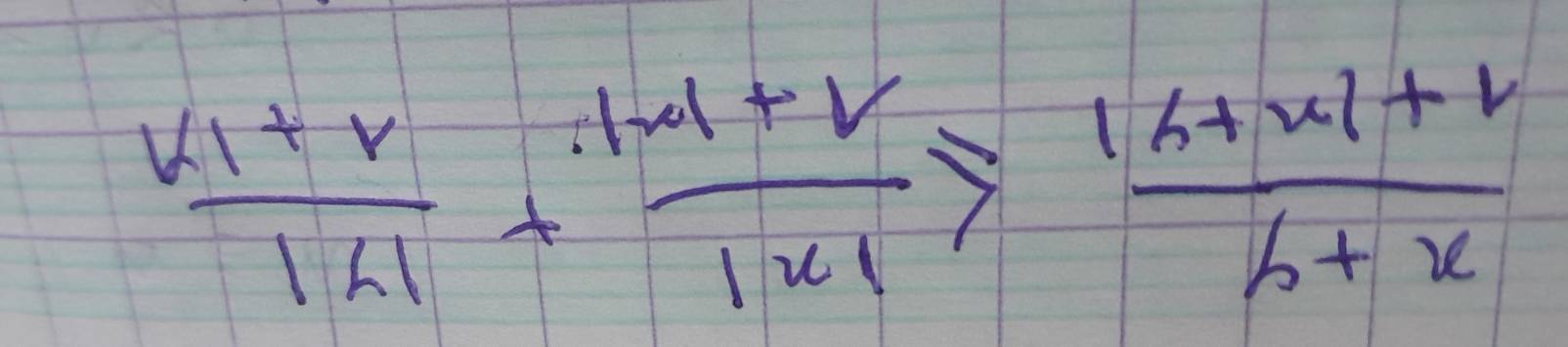  (k1+r)/|k| + (|k|+r)/|x| ≥slant  (|k+x|+r)/6+x 