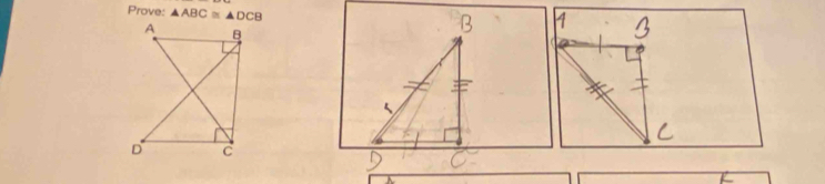 Prove: △ ABC≌ △ DCB