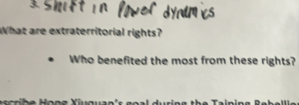 What are extraterritorial rights? 
Who benefited the most from these rights? 
i he o g X ugua