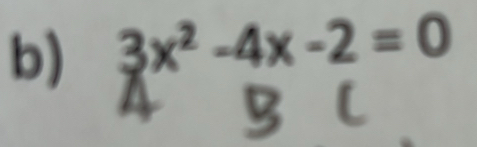 3x^2-4x-2=0