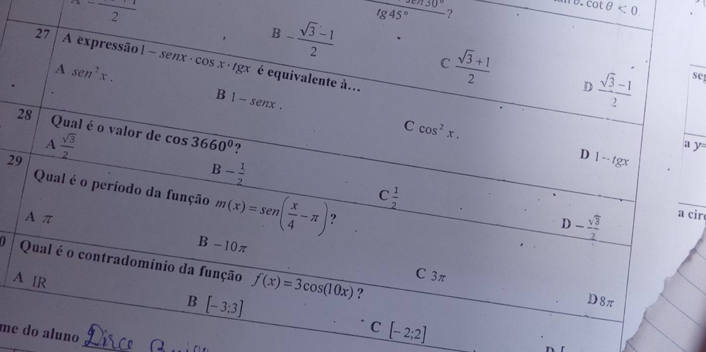 frac 2
1845° ?
HO.cot θ <0.
se
2
y=
cir
a 
A
_
meuno