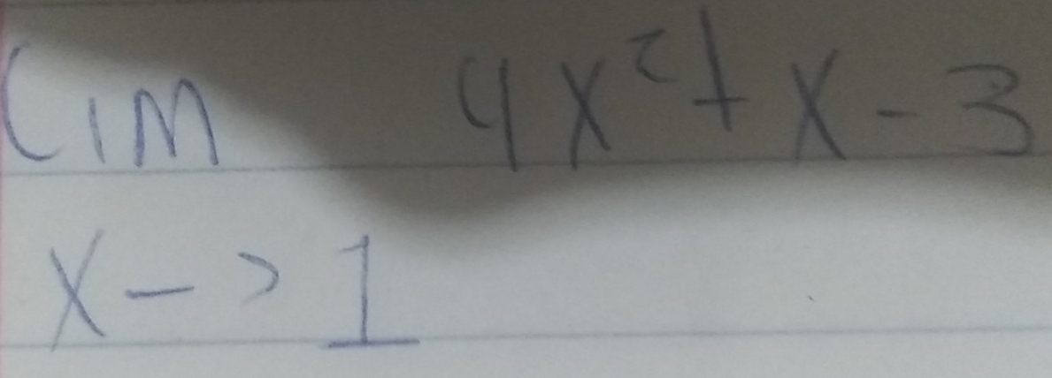 lim 4x^2+x-3
xto 1