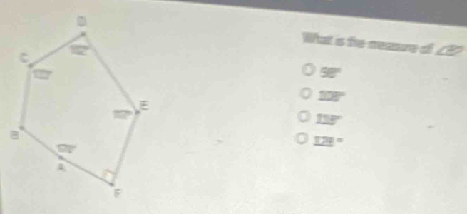 58°
108°
118°
128°