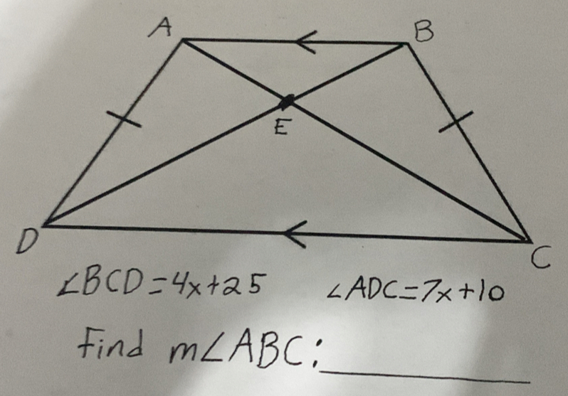 Find m∠ ABC: