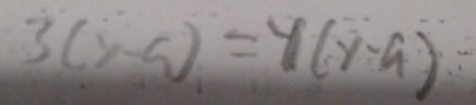 3(y-5)=y(y-4).