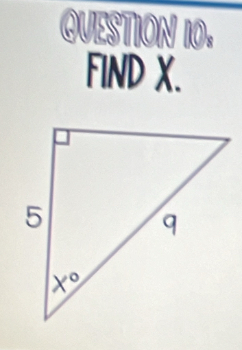 FIND X.