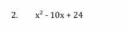 x^2-10x+24