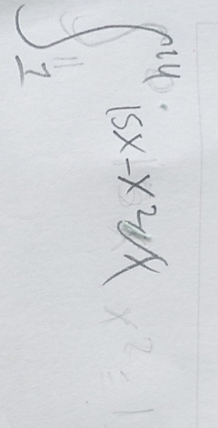 ∈t _1^((14)|5x-x^2)|x|