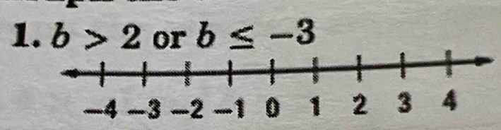 b>2 or b≤ -3