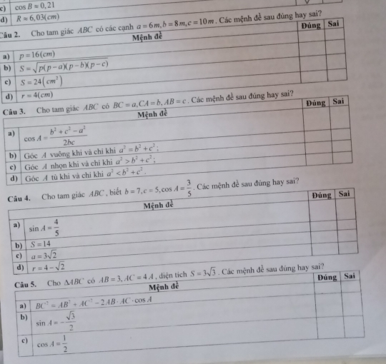 ) cos Bapprox 0.21
d
Câay sai?
a
b
C
mệ