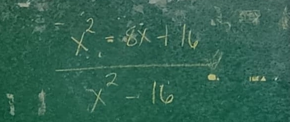  (x^2-8x+16)/x x^2-16