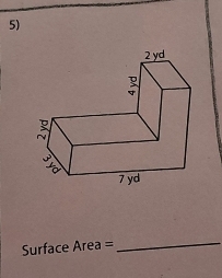 Surface Area =
_