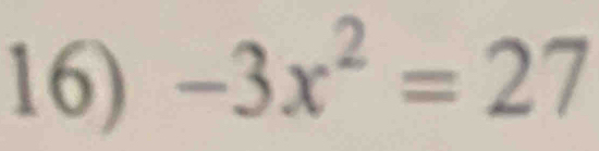 -3x^2=27