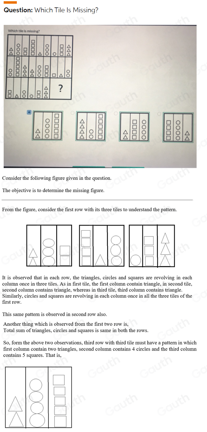 Solved: Which tile is missing? [Others]