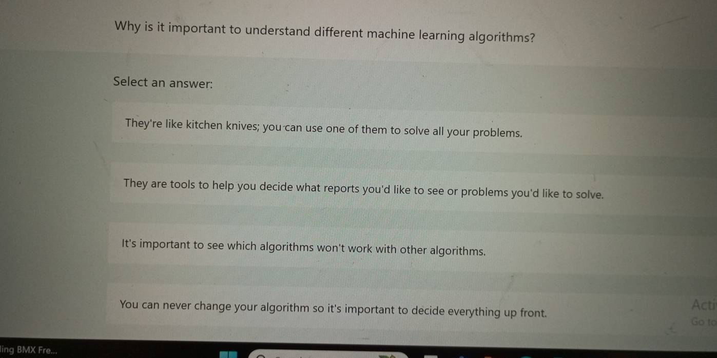 Solved: Why is it important to understand different machine learning ...