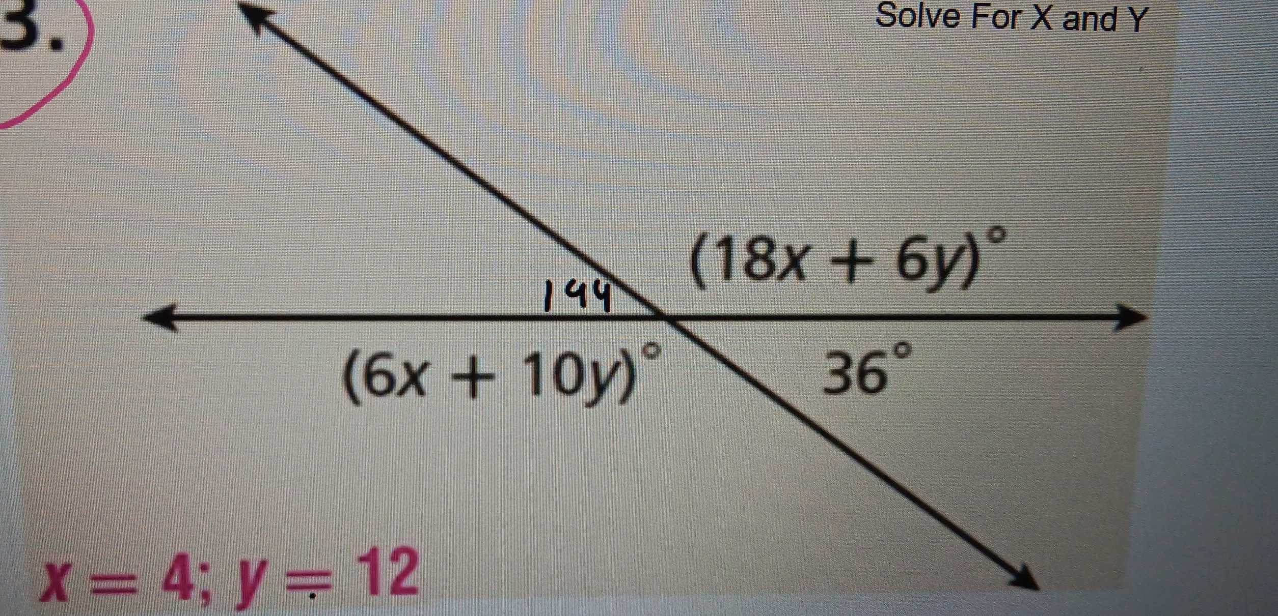 Solve For X and Y