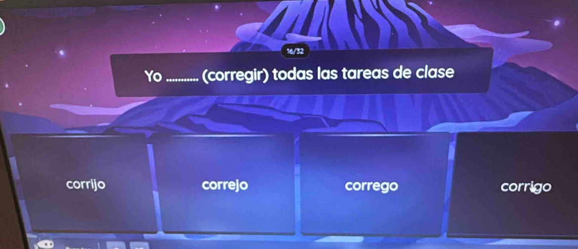 Solved: 16/32 Yo ........... (corregir) todas las tareas de clase ...