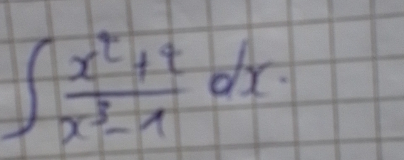 ∈t  (x^2+4)/x^3-1 dx