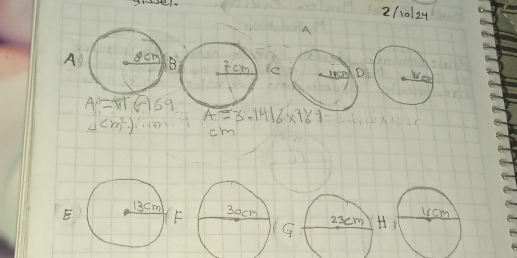 2/10124
A
A cm B Tcm
A=π r6169
(m^2) sqrt(x+0) A=3.1416* 71/49=
cm
E
G