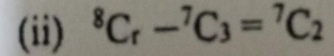 (ii) ^8C_r-^7C_3=^7C_2