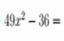 49x^2-36=