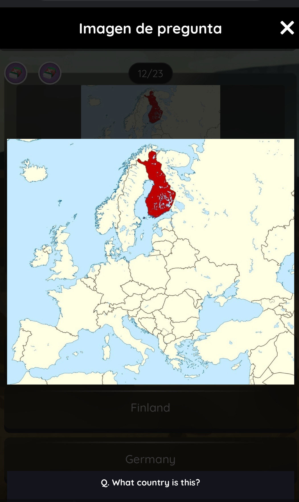 Imagen de pregunta
12/23
Finland
Germany
. What country is this?