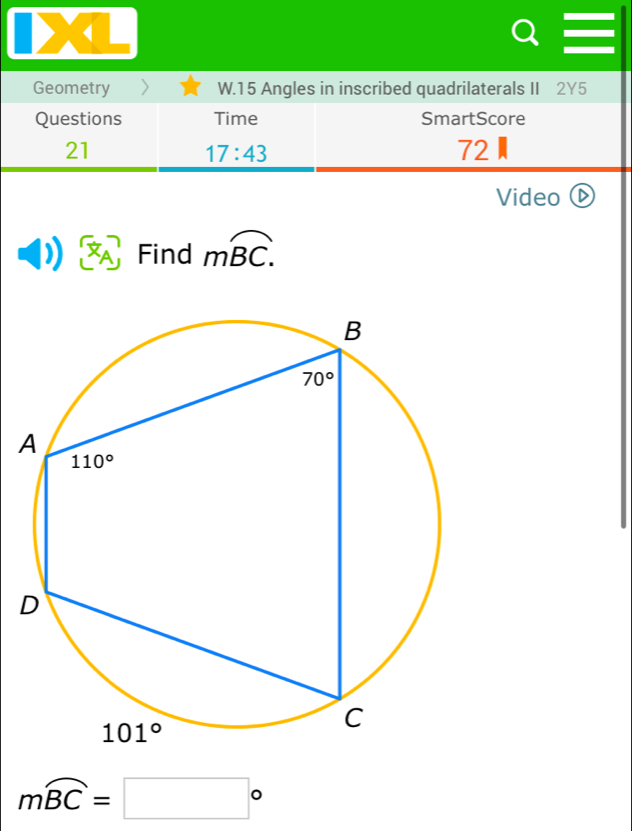 Solved: Geometry W.15 Angles in inscribed quadrilaterals II 2Y5 ...