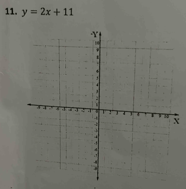 y=2x+11