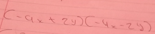 (-9x+2y)(-4x-2y)