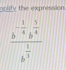 nplify the expression.