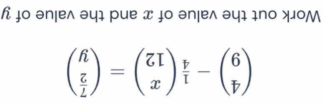 1º əni
beginpmatrix f  7/L endpmatrix =beginpmatrix ZI xendpmatrix frac y xendpmatrix _ 7/F endpmatrix 