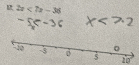 x=22
-5 x<7.2