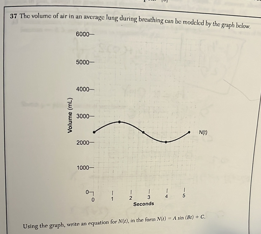 Solved: The volume of air in an average lung during breathing can be ...
