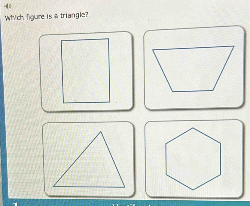 Which figure is a triangle?