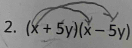 (x+5y)(x-5y)